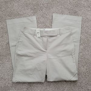 NWT Ann Taylor Loft Cream Dress Pants - Size 8